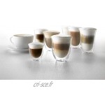 Delonghi 5513214611 Pack de 2 Verre a cafe latte