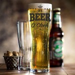 It's Beer O'Clock Verre à bière amusant Coffret cadeau pour bière Cadeau parfait pour les hommes la fête des Pères et Noël
