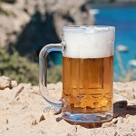 Kadum Lot de 2 chopes à bière incassables En plastique polycarbonate 420 ml Idéal pour l'extérieur et le camping