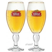 Stella Artois Lot de 2 verres à bière en forme de demi-pinte 300 ml