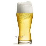Verre à Bière Pilsner de Libbey 400 ml 40 cl Lot de 6 Grand Format Vont au Lave-vaisselle Fabriqué en Europe