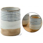 FLAMEER Japonais Thé Tasses en Céramique Conception Tasses À Thé-Utiliser pour Chaude et Froide Boissons Décor Peint À La Main Style C