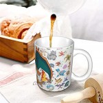 GUANGHE Tasses Dracaufeu en céramique brillante pour le bureau le thé les tasses à thé et la maison Noir