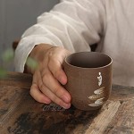 HUAYING Tasse à thé japonaise en céramique peinte à la main 75 ml