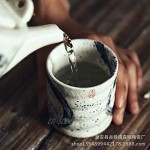 liquan Tasse à thé japonaise en céramique peinte à la main Kung Fu