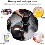 Tasse à thé avec couvercle et passoire tasse en porcelaine pour thé ou sachets de thé en vrac tasse à café 400 ml tasses à café noir