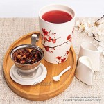 Tea Forte Kati Cup Tasse à thé en céramique avec infuseur et couvercle pour infuser Fleurs De Cerisier