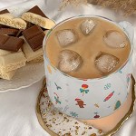 HEMOTON Tasse à café de Noël tasse à thé tasse à lait tasses à expresso tasses mignonnes cadeau de Noël fête décoration de table 350 ml