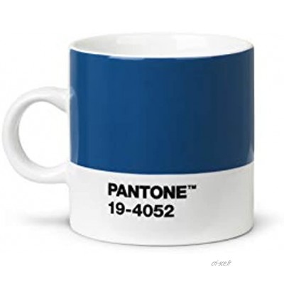 Pantone 18467 Tasse à expresso en porcelaine Bleu classique 120 ml
