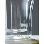 Tasse Expresso Tasse À Boire Tasse de Verre Isolée Avec Grande Poignée Pour Lait Chaud Lait de Café Color : Clear2×2