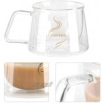 Tasses à café isolées en verre à double paroi avec poignée tasse à café expresso verre à liqueur expresso pour café Latte Cappucino lait