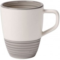 Villeroy & Boch Manufacture Gris Tasse à espresso moka handbemaltes vaisselle en haute qualité premium Gris 90 ml Porcelaine Blanc 8 x 8 x 6 cm