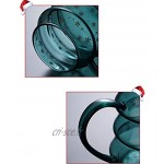 ZRJ Tasse Expresso Tasse Expresso Clear Christmas Christmas avec Couvercle Mugs for Restaurant Accueil Cadeau Tasse Color : Green2