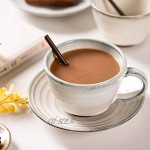 Ensemble de Tasses et soucoupes Faites à la Main en grès Tasse à café Expresso de Petite capacité pour la Maison Tasse à thé