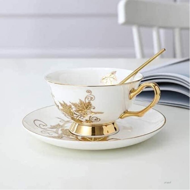 Tasse a Cafe Tasse à Expresso Tasse une tasse de thé en céramique Set Royal Blanc Coffee Cup Soucoupe Ensemble Vintage Wedding Cuisine Fournitures
