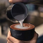 achilles Lot de 4 tasses à café à emporter 330 ml Sans BPA Certifiées LFGB Réutilisables Passent au lave-vaisselle Couvercle noir Différentes couleurs
