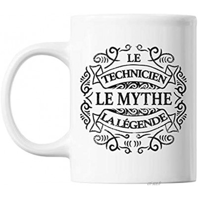 Mug Technicien Le Mythe la Légende blanc