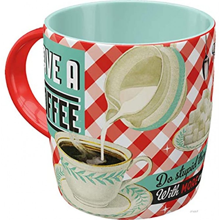 Nostalgic-Art Tasse à café rétro Have A Coffee – Idée de cadeau pour nostalgiques en céramique Design vintage 330 ml