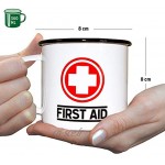 Nostalgic-Art Tasse rétro en émail First Aid – Classic – Idée de cadeau pour nostalgiques Mug de camping Design vintage 360 ml