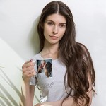 SelfieMania Mug personnalisé avec 2 photos personnalisable avec vos photos -cadeau personnalisé Cadeau d'Anniversaire souvenir naissance collègue