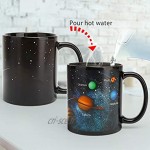 Xinqin Tasse de Café Mug Changeante de Couleur Planète Tasse Magique Tasse Univers Galactique thème en Céramique d'impression de Bricolage Personnalisé