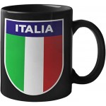 6TN Mug Italie Drapeau italien rétro Mug noir