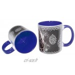 Mug Cadeau Bleu Cobalt Personnalisable avec Votre Photo et Texte