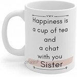 Mug humoristique pour sœur sœur sœur cadeau d'anniversaire pour sœur meilleure amie sœur meilleure sœur 325 ml