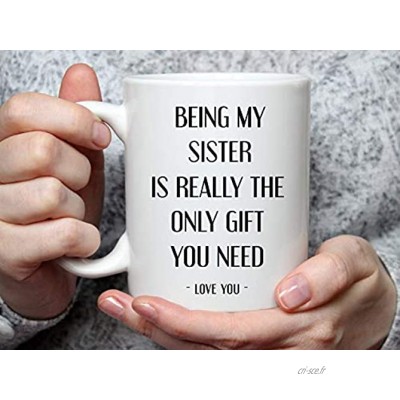 Mug personnalisé tasse soeur cadeau soeur cadeau pour soeur soeur drôle cadeau cadeau de soeur tasses drôles pour anniversaire tasse pour soeur mugs drôles nene Gigi Poppa soeur