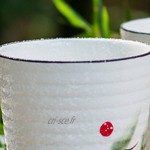 mugs et soucoupes Mugs à infusion Coupe gobelet Coupe en céramique de 9 onces Coupe droite en bambou de style japonais tasse anti-chaude créative rétro tasse tasse à café tasse à thé tasse à thé