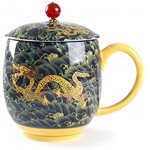 mugs et soucoupes Mugs à infusion Tasse tasse en céramique tasse 17 oz tasse à thé avec couvercle filtre maison tasse de thé tasse de bureau Size : 9cm*9cm*13.5cm