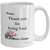N\A Cadeau personnalisé de Tasse de café d'amour de Remerciement pour la Femme de Mari de Copain Copain