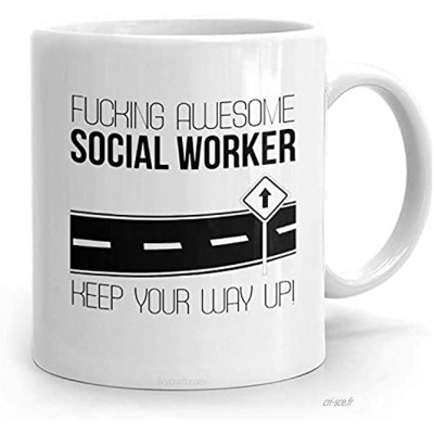 N\A Mug de travailleur Social PassionWear Cadeau de travailleur Social Cadeau pour travailleur Social travailleur Social Noël