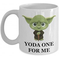 N\A Yoda One for Me Mug Cadeaux de fête d'anniversaire de Noël pour Mari Femme Partenaire Amant Copain Copain Hommes Femmes Lui Son Star Wars Jedi 11 o