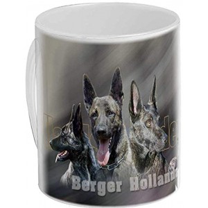 Pets-easy Mugs personnalisés Chien Berger hollandais Poil Court
