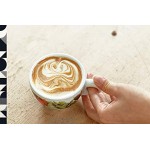 Mamis Caffè Aurora Tasse à cappuccino en porcelaine avec motif Blanc 140 ml