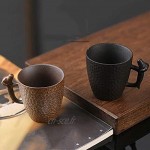 Tasses à Cappuccino Tasse à café personnalisée en grès rétro Tasse à thé en céramique de Style Japonais Eau de Lait créative Tasses en Porcelaine Uniques Tasse à Eau Chaude de Bureau : B 120 ML