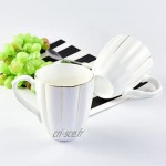 WANZSC Tasse en porcelaine blanche en forme de citrouille Tasse exquise pour latte cappuccino café thé
