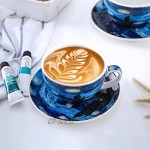 WANZSC Van Gogh Tasse à café latte cappuccino avec peinture à l'huile 400 ml