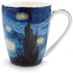 WANZSC Van Gogh Tasse à café latte cappuccino avec peinture à l'huile 400 ml