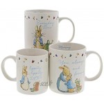 Beatrix Potter Peter Rabbit Coffret cadeau 3 pièces avec tasse Taille unique