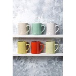 Ensemble de 6 Tasses à café thé et Plus Céramique Tasses Multicolores pour café thé et Plus Tasses à café Drink en Relief de 408ml pour la bière