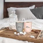 Splosh Ensemble de tasses de mariage Mr & Mrs – Cadeaux de mariage – Ensembles de tasses – Tasses à café – Souvenir