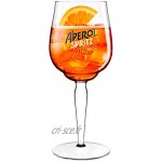 Aperol – Lot de 5 verres à pied Spritz pour cocktail en verre 51 cl