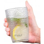 Lot de 4 verres en plastique BTONGE 350 ml En acrylique incassable Pour camping eau café lait whisky vin vodka et cocktail