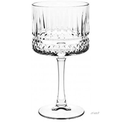 PASABAHCE Elysia 471733 Lot de 4 verres à cocktail en verre transparent 50 cl