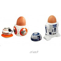 Ensemble de tasses à œufs en céramique officielles Star Wars R2-D2 et BB-8 en boîte