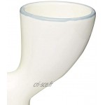 THE CLASSIC COLLECTION KCCCDBLEGG Double Coquetier Porcelain Blanc 9 x 12 x 16 cm