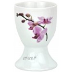 Van Well Lot de 4 coquetiers Blanc 4,8 cm. Kyoto Orchidee