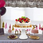 ABOOFAN Présentoir à gâteaux sur pied pour cupcakes desserts gâteaux fruits bonbons pour mariage fête d'anniversaire